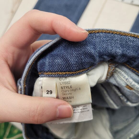 Reformation Cory high rise skinny jeans button fly no pockets - Picture 7 of 12